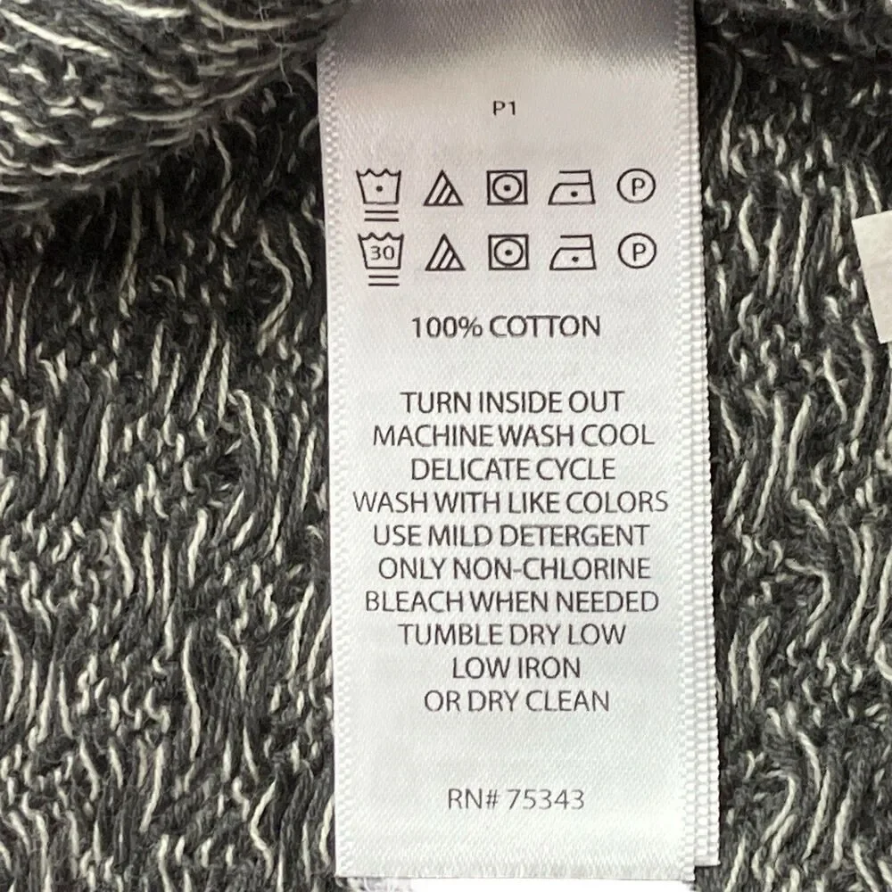 London Fog Gray‎ Ombre Sweater Mens XL Clean Minimalist Cozy Spring Knit